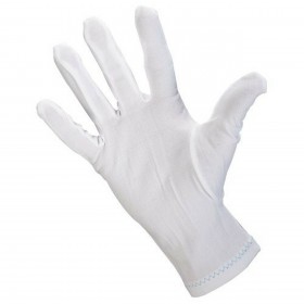 AA060300 
Gant cousu en nylon blanc
