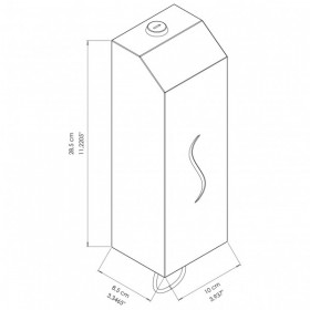 EC020410 Doseur à savon mousse design moderne en inox AISI 304 satine 1000 ml