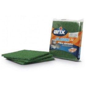 BR010200 Tampon abrasif 13 x 15 x 0,75 cm vert (3 pcs) AX. 122