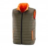 AE040330 Gilet hi-viz en réversible polyester Orange rembourre nylon