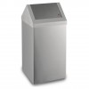 GA010204 Poubelle carrée à couvercle basculant en inox AISI 304 (80 LT)