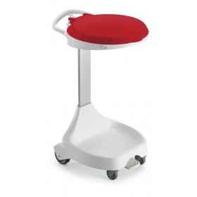 DC020100 Chariot poubelle en pp a pédale smile 120 couvercle