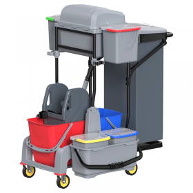 DA040260 Chariot de nettoyage en PP gris AC-08195