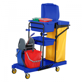 DA040355 Chariot de nettoyage en PP blue AC-08173B