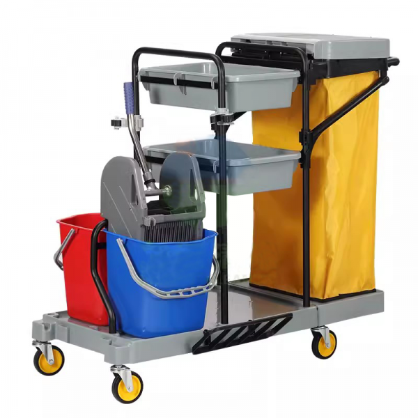DA040350 Chariot de nettoyage en PP gris AC-08173