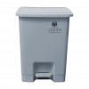 GA021120 Poubelle carrée en PP gris à pédale ACP-15A (15 Lt)