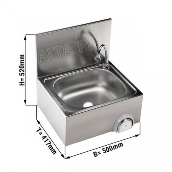 EF040100 Lavabos en inox 304 commande à genou
