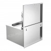 EF040020 Lavabos en inox 304, commande à genou avec distributeur de savon 1 L