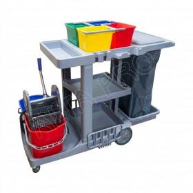 DA040360 Chariot de nettoyage en PP gris AF08189E