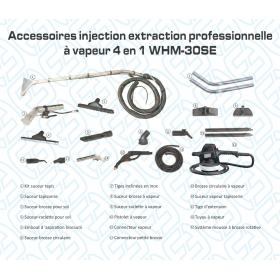 CA030600 Injection extraction professionnelle à vapeur 4 en 1 WHM-30SE