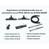 CA020350 Aspirateur professionnelle eau et poussière cuve PVC 30 litres WHM-302P