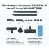 CG050100 Générateur de vapeur 2200 w /5 bars 5 litres WHM-STC02