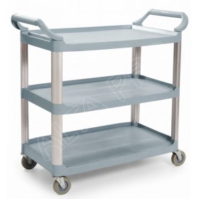 DD020100 Chariot de service ouvert 3 étagères en PP gris AC08161L