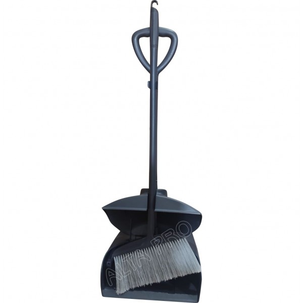 BM010210 Pelle basculante en PP gris avec balai intégré AC01205A